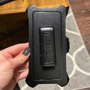 Black iPhone 10 OtterBox Clip On Case or Holster